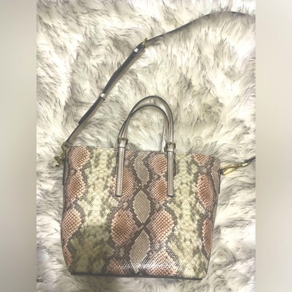 Snake bag and pouch snake crossbody tote bag and golden zipper pouch - Picture 2 of 16